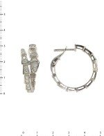 Серьги из белого золота c бриллиантами