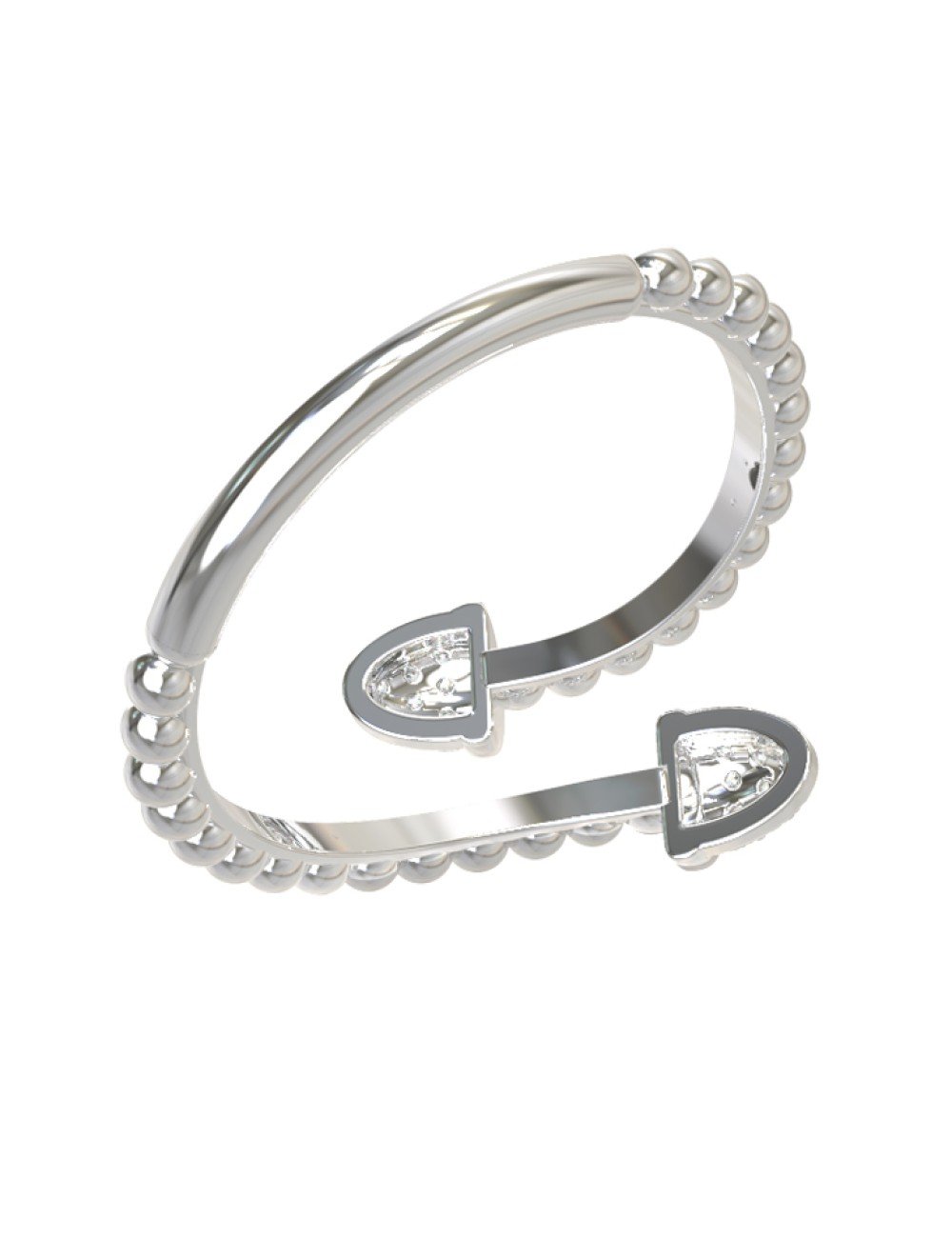 Кольцо из белого золота c бриллиантами