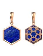 Подвеска из золота c лазуритом