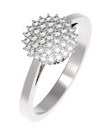 Кольцо из белого золота c бриллиантами