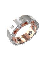 Кольцо из золота c бриллиантами и рубином