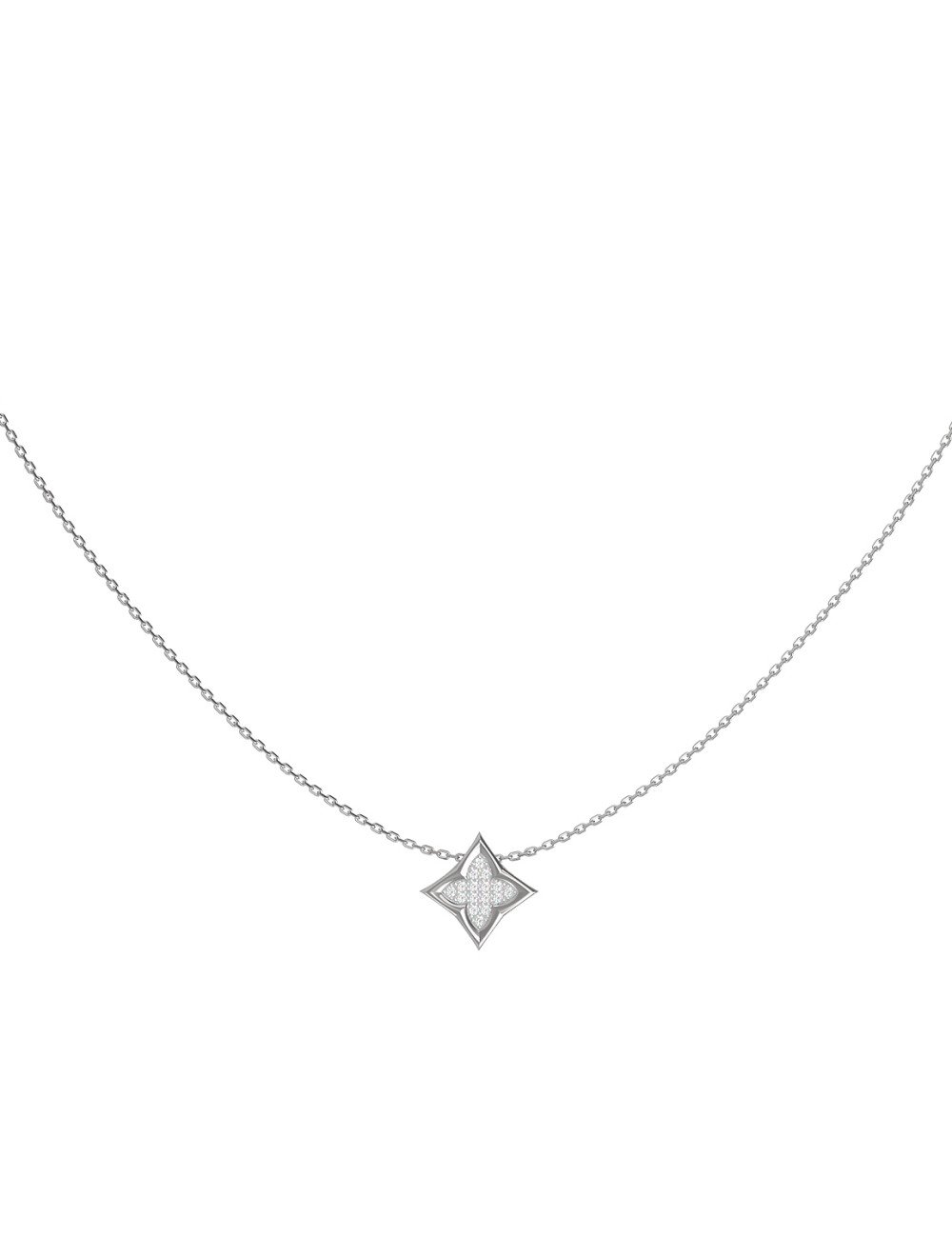 Колье из белого золота c бриллиантами