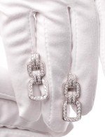 Серьги из белого золота c бриллиантами