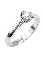 Кольцо из белого золота c бриллиантами