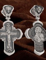 Крест из белого золота