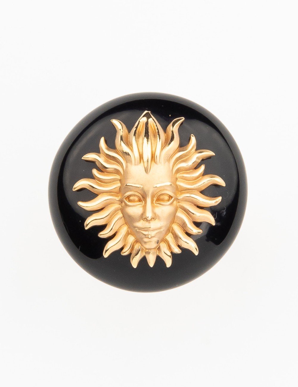 Кольцо из золота c ониксом