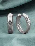 Серьги из белого золота