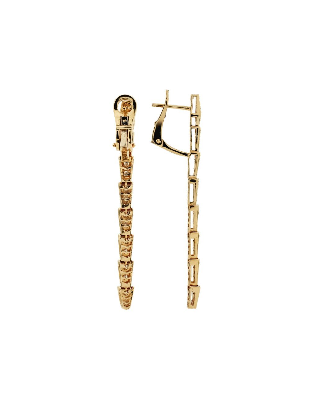 Серьги из золота c бриллиантами