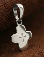 Крест из белого золота