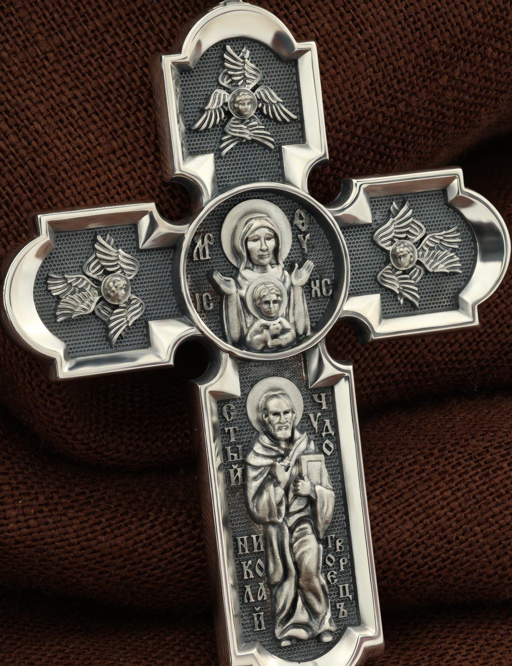 Крест из серебра 925 пробы