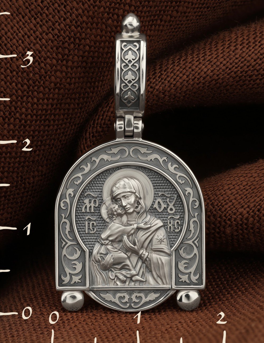 Образок из белого золота