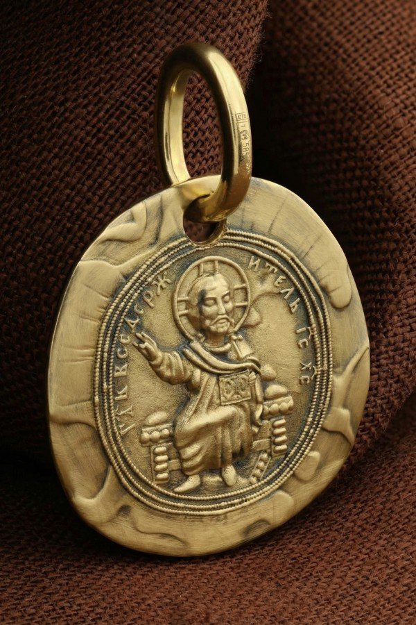 Образок из лимонного золота