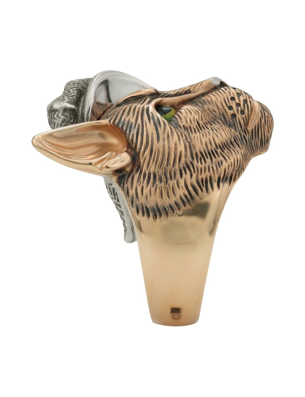 Кольцо из золота c эмалью