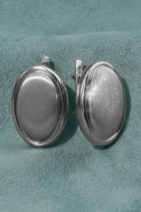 Серьги из белого золота