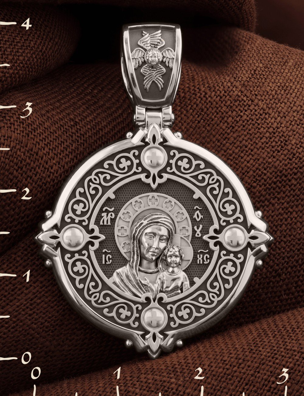 Образок из белого золота