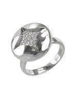 Кольцо из белого золота c бриллиантами