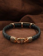 Браслет из золота c шнурком