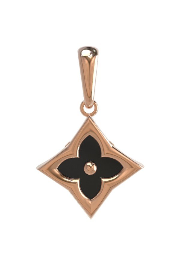 Подвеска из золота c ониксом