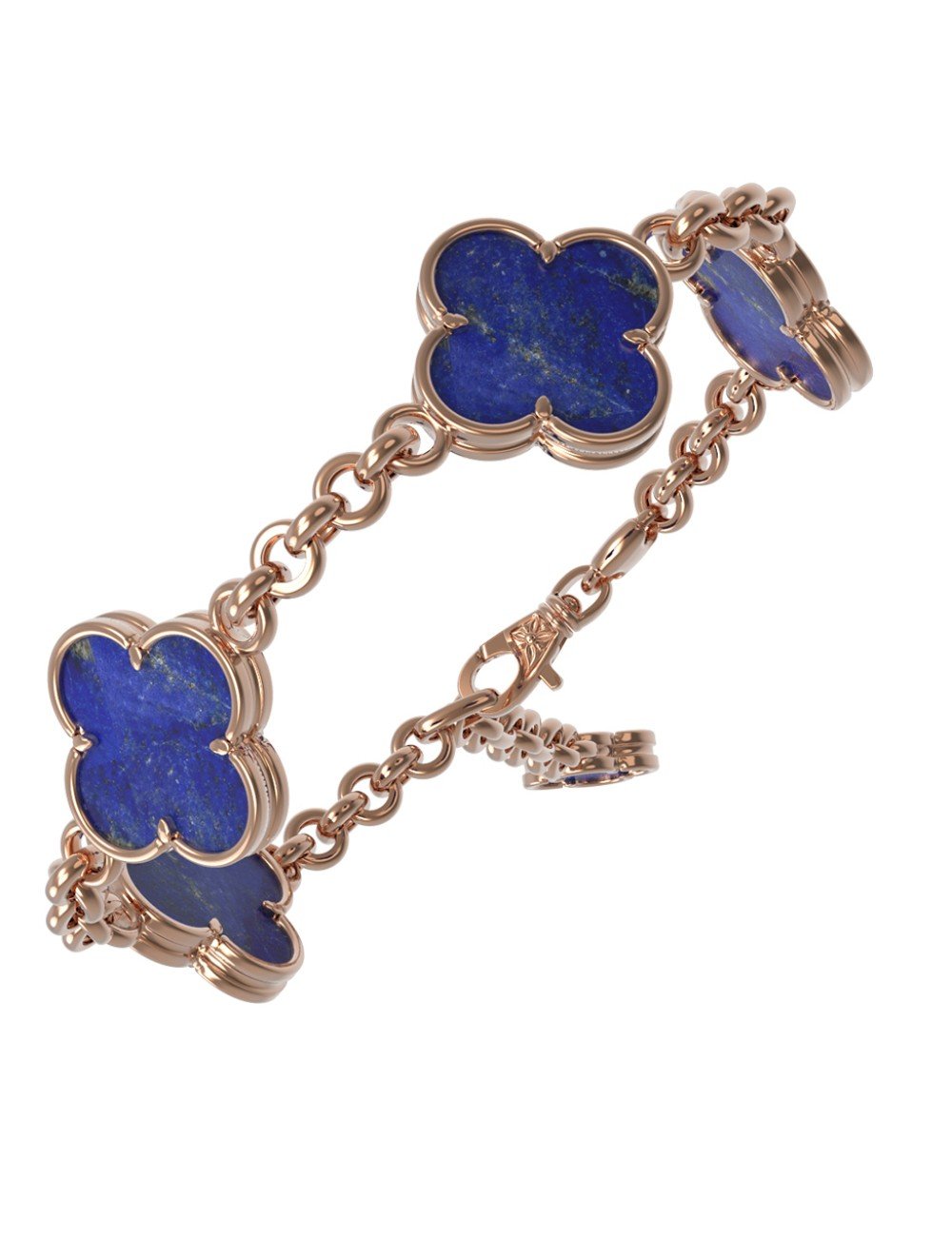 Браслет из золота c лазуритом