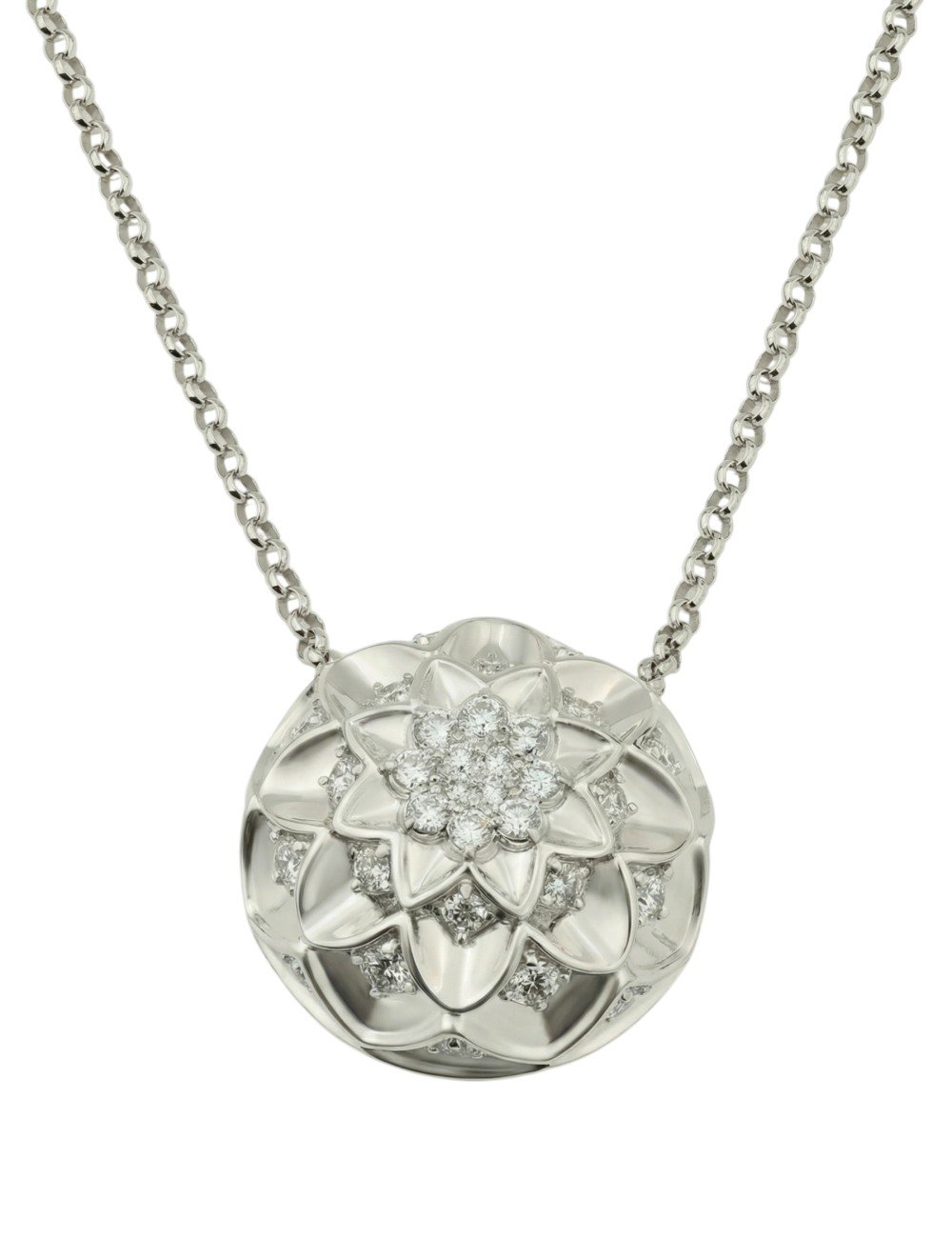 Колье из белого золота c бриллиантами