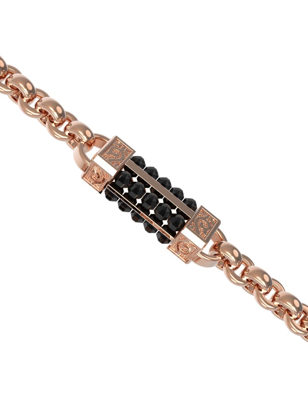 Цепь из золота c ониксом