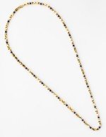 Цепь из лимонного золота c лазуритом