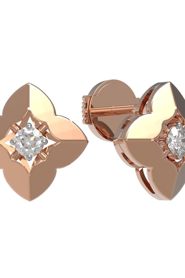 Серьги из золота c бриллиантами