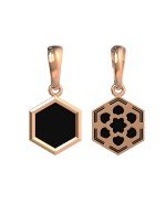 Подвеска из золота c ониксом