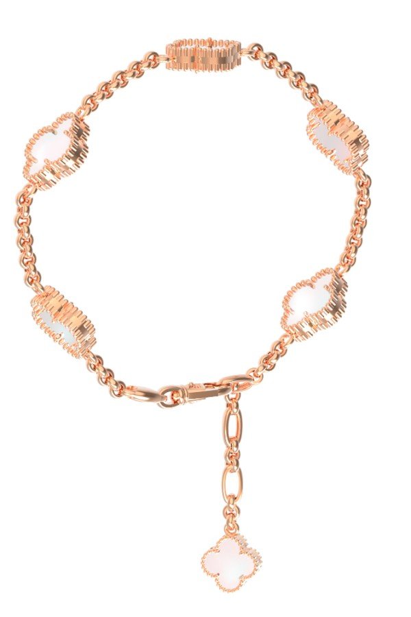 Браслет из золота c перламутром