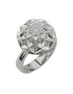 Кольцо из белого золота c бриллиантами