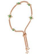 Браслет из золота c малахитом