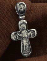 Крест из белого золота