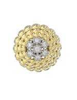 Кольцо из лимонного золота c бриллиантами