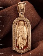 Образок из золота c эмалью