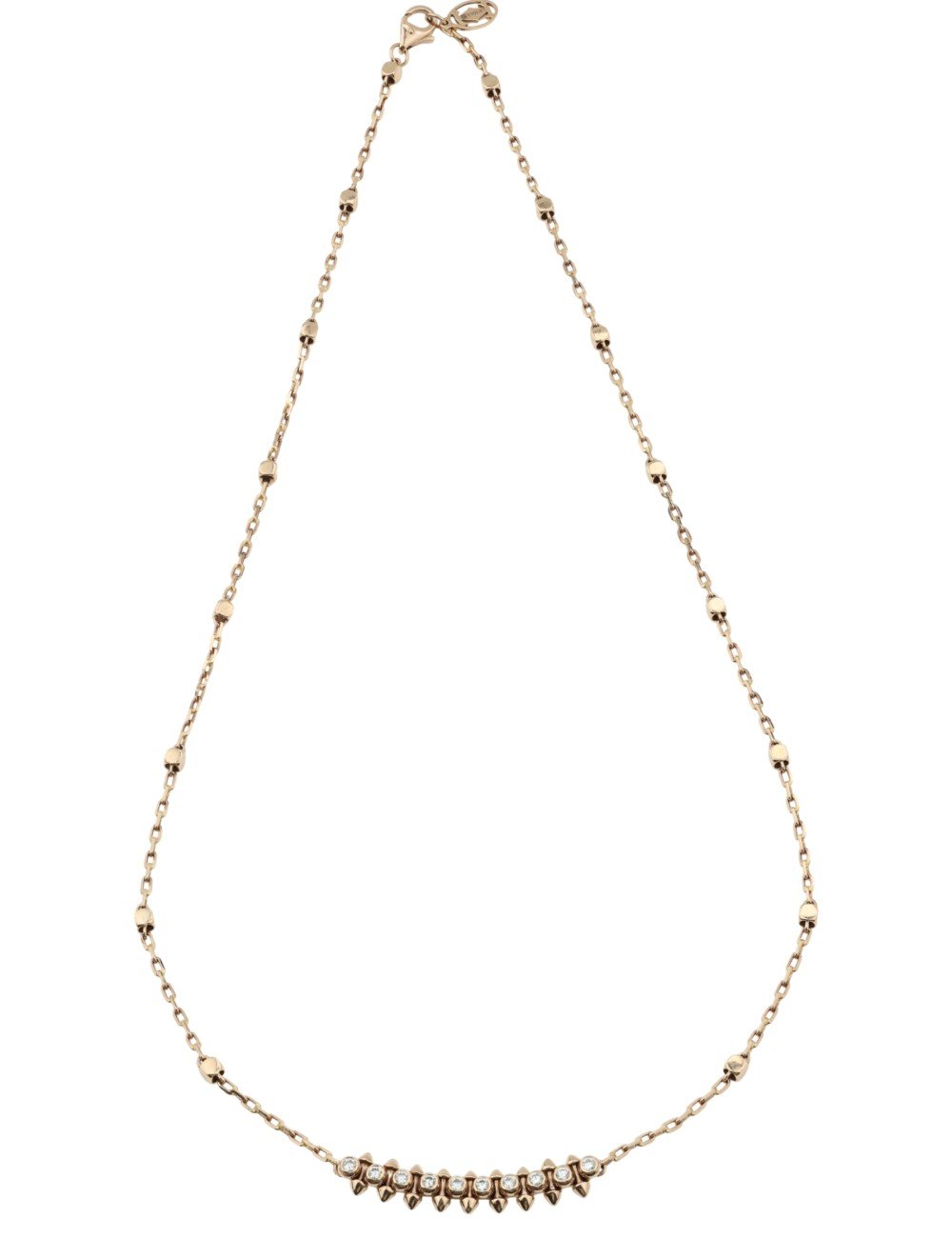 Колье из розового золота c бриллиантами