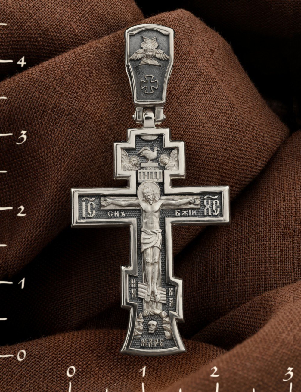 Крест из белого золота