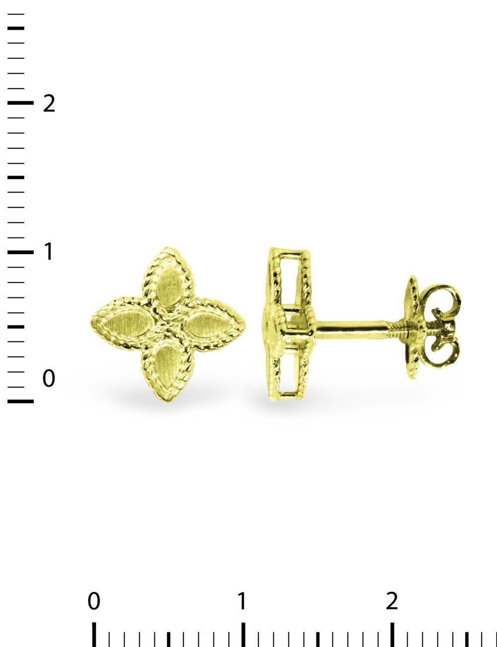 Серьги из лимонного золота