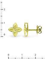 Серьги из лимонного золота