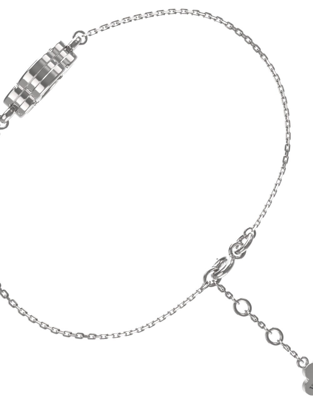 Браслет из белого золота c лазуритом