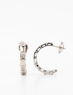 Серьги из белого золота c бриллиантами