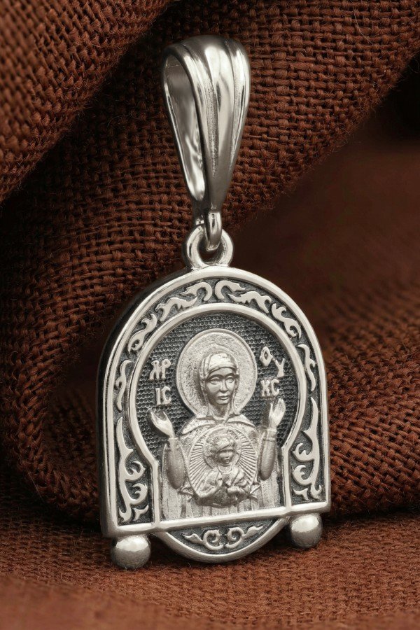 Образок из белого золота