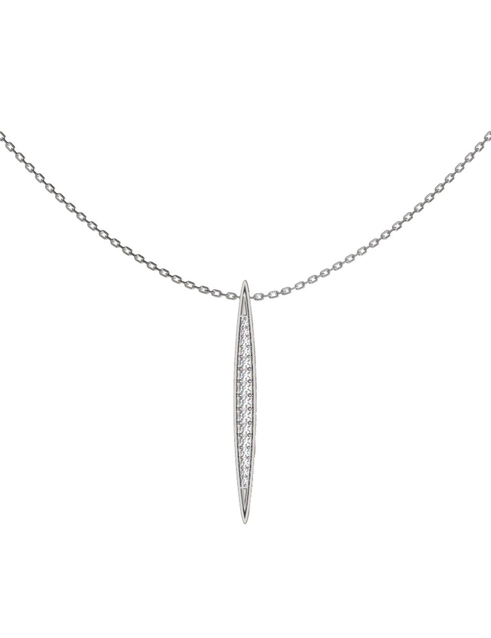 Колье из белого золота c бриллиантами