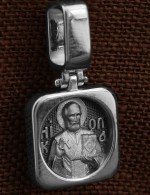 Образок из белого золота