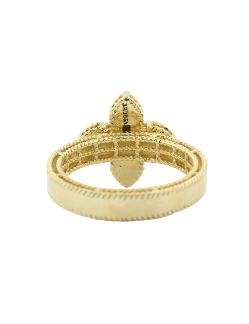 Кольцо из лимонного золота c бриллиантами и ониксом