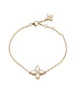 Браслет из золота c бриллиантами и перламутром