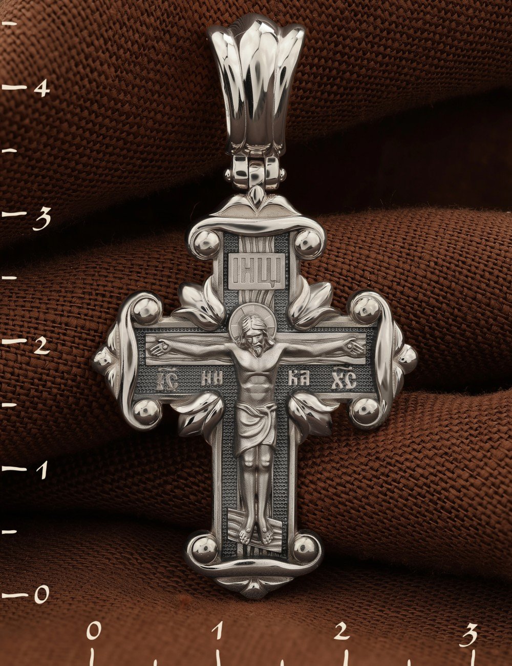 Крест из белого золота