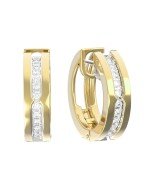 Серьги из лимонного золота c бриллиантами