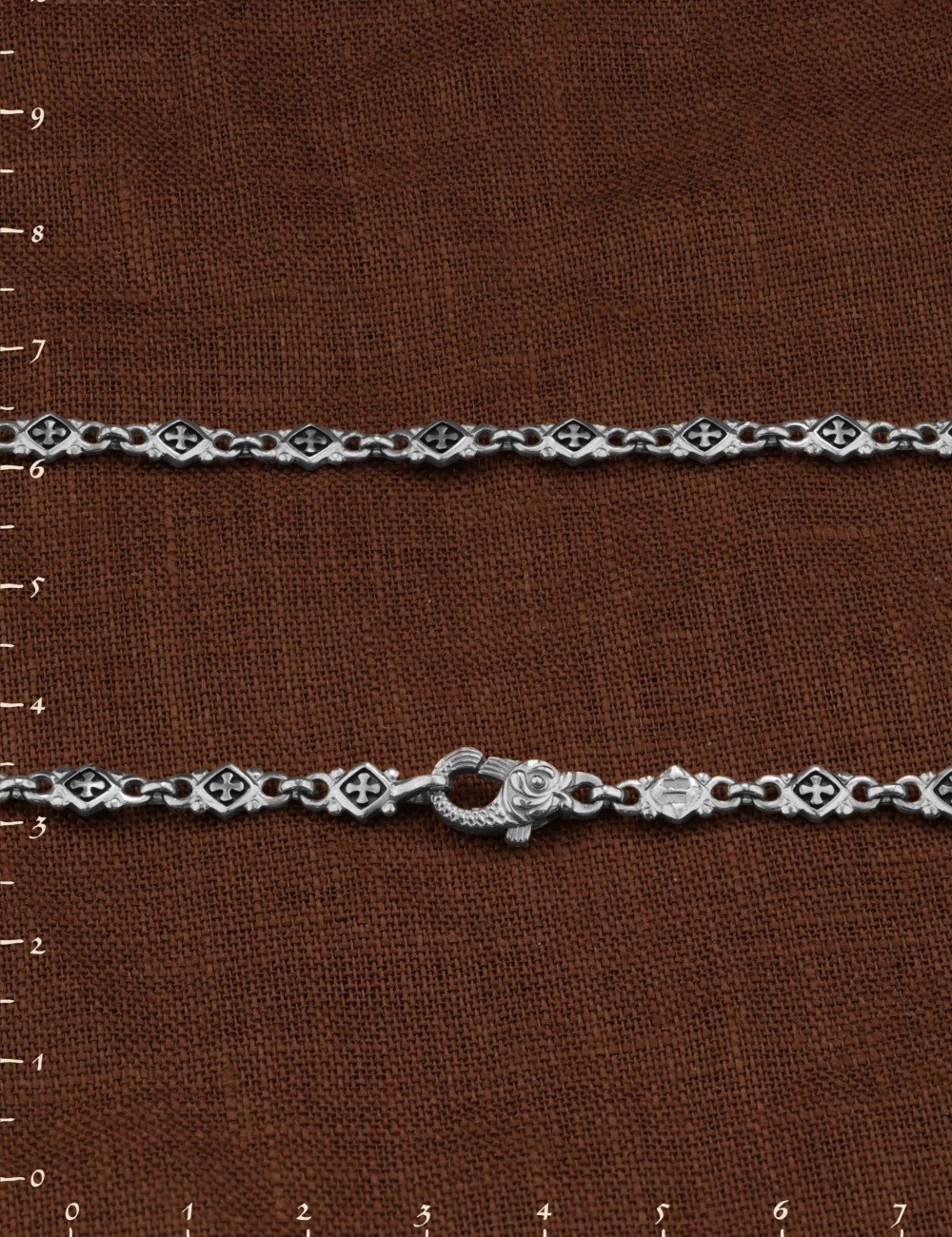 Цепь из белого золота