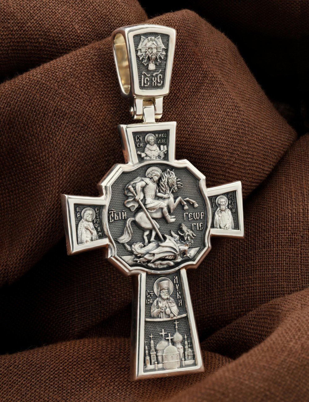 Крест из серебра 925 пробы