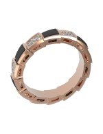 Кольцо из золота c бриллиантами и ониксом